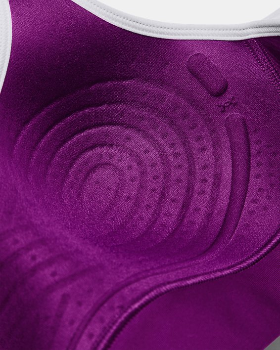 Women's UA Infinity Mid Covered Sports Bra in Purple image number 8